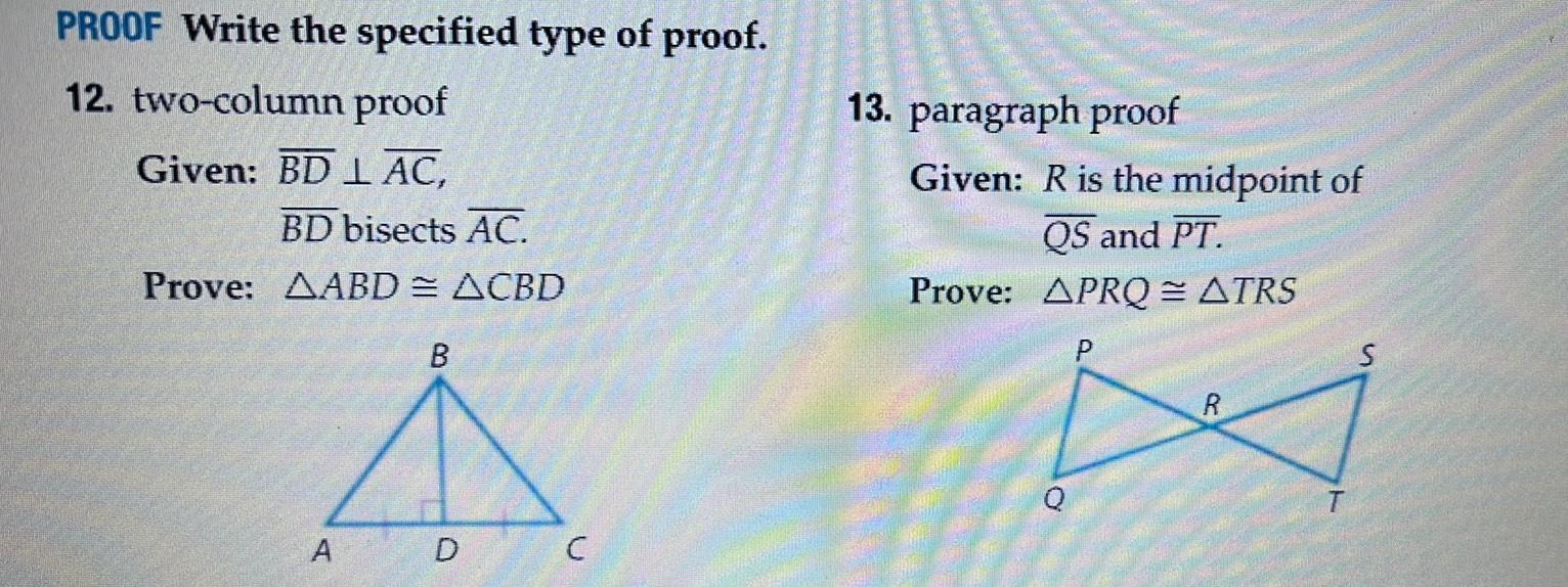 PROOF Write The Specified Type Of Proof 12 Two column Math proof-write-the-specified-type-of-proof-12-two-column-math