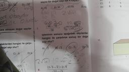 sayısı bir doğal sayı ise A kaçur
5
8
24
D) 32
C)
D)
7
8
D) 60
C) 45
6
B) 30
A) 45
1070
2 Bol
are oboydır
a ne olurdu
7.
Kare olmayan doğal sayılar
-Isern yayncil
48.18
V30
VOV
işleminin sonucu aşağıdaki sayılardan
hangisi ile çarpılırsa sonuç bir doğal
sayı olur?
11.
ndakilerden hangisi ile çarpı-
oğal sayı olur?
B) V3
A) 2
C) 5
DY TO
C)
D)
12-
90.
(2/3. √2)+2/6
.
8.
12
13
