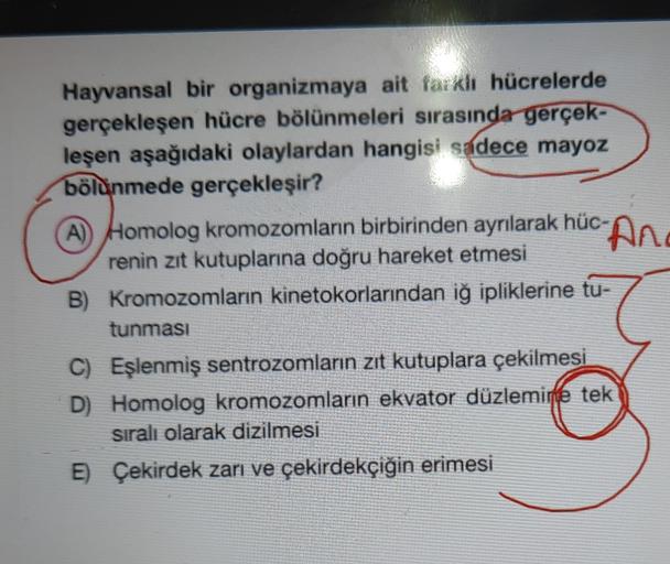 Hayvansal bir organizmaya ait farklı hücrelerde ger… Biyoloji Hayvansal bir organizmaya ait farklı hücrelerde ger… Biyoloji