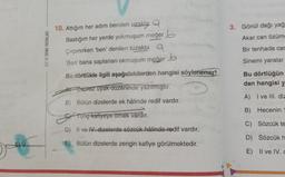 3. Gönül dağı yağ
Akar can özüm
HIZ VE RENK YAYINLARI
10. Attığım her adım benden uzakta
Bastığım her yerde yokmuşum meğer b
Çırpınırken ben' denilen tuzakta a
Ben' bana saplanan okmuşum meğer b
Bir tenhada car
Sinemi yaralar
Bu dörtlükle ilgili aşağıdakilerden hangisi söylenemez?
Bu dörtlüğün
dan hangisi y
Papraz uyak düzeninde yazılmiştir.
A) I ve III. dia
B) Bütün dizelerde ek hâlinde redif vardır.
B) Hecenin
Tunç kafiyeye omek vardır.
C) Sözcük te
D) Il ve I dizelerde sözcük hâlinde redif vardır.
D) Sözcük h
E) Bütün dizelerde zengin kafiye görülmektedir.
E) II ve IV.