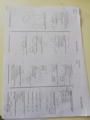 isim soy isim
organik tarama
alkenler
isim soy isim
anik tarama
alkenler
10
6.
3
1,3-pentadion billi Hellgill,
L1 mol 2 mol H, de doygunda gelir,
Moleküldeki karbon atomlandan 4 tanesi spiritual
a
yapmister
Du bi horokarbonilgili
• Molekulyapanda 2 tane da