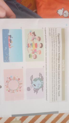 19
GAZETE
Öğrenciler Çevre Kirliliğine Dikkat Çekmek İçin Kitap Yazdı
Bodrum'da ilkokul öğrencileri çevre kirliliğine dikkat çekmek amacıyla "Çevre Koruyucuları" adlı bir kitap hazırladı.
Guter Mustafa Kizilagac likokulu Öğretmenlerinden Halize Özçeri'nin