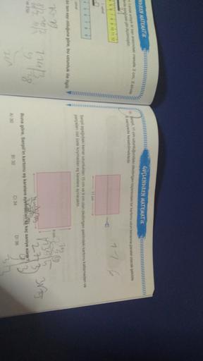 GÜÇLENDIREN MATEMATIK
WDIREN MATEMATIK
1.sinde archipik lk sayı arasındaki mesafe 3 cm, 2.sinde
18. Serpil, 11 cm uzunluğundaki dikdörtgen biçimindeki bir kartonu uzun kenanna paralel olacak şekilde
6 saniyede kesebilmektedir.
Horde asagidaki gibs Clçülmüş