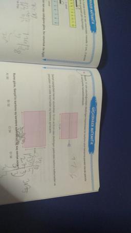 GÜÇLENDIREN MATEMATIK
WDIREN MATEMATIK
1.sinde archipik lk sayı arasındaki mesafe 3 cm, 2.sinde
18. Serpil, 11 cm uzunluğundaki dikdörtgen biçimindeki bir kartonu uzun kenanna paralel olacak şekilde
6 saniyede kesebilmektedir.
Horde asagidaki gibs Clçülmüştür,
77
378 9 10 11 12
1 cotrol
LO
11 cm
9
Serpil aşağıdaki kenar uzunluklar 15 cm ve 9 cm olan dikdörtgen şeklindeki kartonu katlamadan ve
parçalan üst üste koymadan eş karelere ayıracaktır.
che
bir tam sayı olduğuna göre, bu uzunluk ile ilgili
7.19
9 cm
n360
31201
7101
9128
3r75
is om
Buna göre, Serpil'in kartonu e karelere aywhilen x kaç saniye sürer?
C) 34
D) 36
B) 32
A) 30
zen