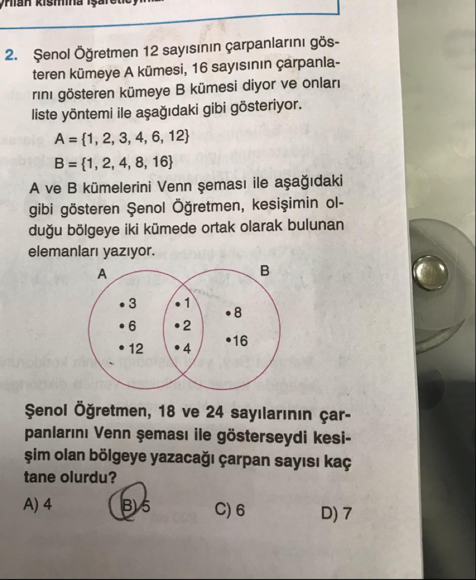 senol ogretmen 12 sayisinin carpanlarini gost lise matematik