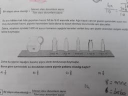 hx
Bir olayın olma olasılığı
Istenen olası durumlann sayısı
Tüm olası durumlann sayısı
Su sivi hâlden kat hâle geçerken hacmi %8 ile %10 arasında artar. Ağzı kapalı cam bir isenin içerisindeki suyun don
muş durumdaki hacmi, sişenin hacminden fazla olursa bu suyun donması durumunda cam sa patlar
Zehra, sürahinin içindeki 1400 ml suyun tamamını aşağıda hacimleri verilen boy cam siseler arasindan rastgele sech
birine koymuştur
su
1600 ml
1550 ml
1500 ml
1450 ml
1400 mi
Zehra bu şişenin kapağını kapatıp şişeyi derin dondurucuya koymuştur.
Buna göre içerisindeki su donduktan sonra şişenin patlama olasılığı kaçtır?
B) }
c) 3
A) }
o)
14
8: anne
b= baba
3 Bir olayın olma olasılığı =
Istenen olası durumların sayısı
Tüm olası durumların sayısı