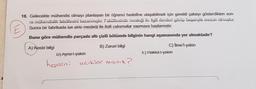 E
18. Gelecekte mühendis almayı planlayan bir öğrenci hedefine ulaşabilimek için gereldi çabayı gösterdikten son-
Fa mühendislik faktasi hazon bestezi. Fakültesinde mestaji ile in den let gürü bazanyia nieza chrbuştur.
Sonra bir fabrikada ise girip mesleği ile ilgili çalışmalar yapmaya başlamıştır.
Buna göre mühendis parçada alte çizili bölümde bilginin hangi aşamasmda yer almaktadır?
B) Zaruri bilgi
A) Kesbi bilgi
D) Ayne'i yakin
C) ilmel-yakin
E) Hakkathyakın
hepsini
aaiklar
misiniz
niz?
