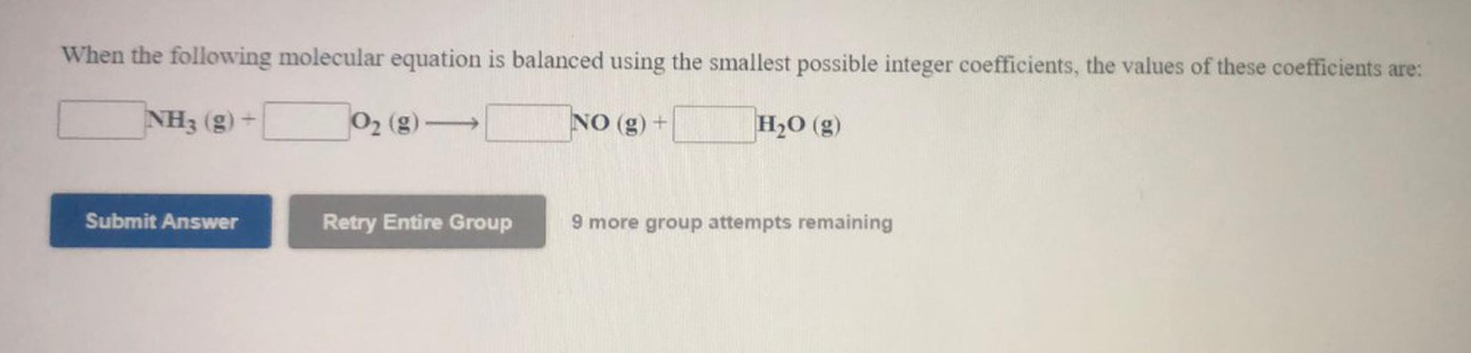 when-the-following-molecular-equation-is-physical-chemistry