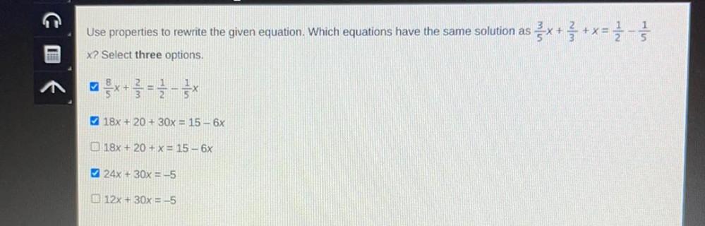Use Properties To Rewrite The Given Equation Which Equ Math