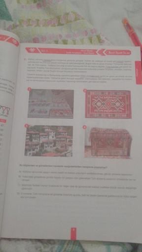 Test -
Gorsel Okuma
Grafik Yorumlama - Sozel Mantik
Beceri Teme Sorular
2. Kulturü yalnizca mangalana indirgemek ya
görüstur kerdil edebiyat ve musik gibi kollOgalern
yanında kali ve yumuşak birçok maddeye de sekil vermişlerdir. Bugün hala en güzel örnekle