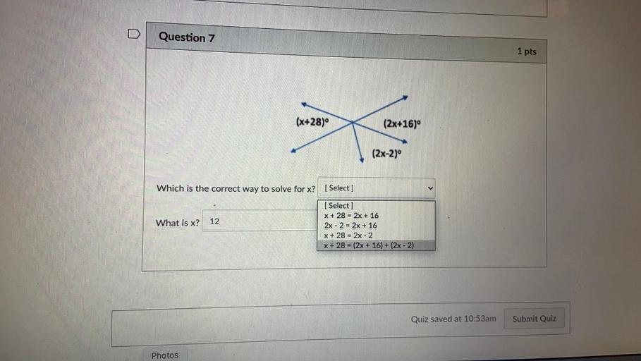 question-7-1-pts-x-28-2x-16-2x-2-which-is-the-cor-math