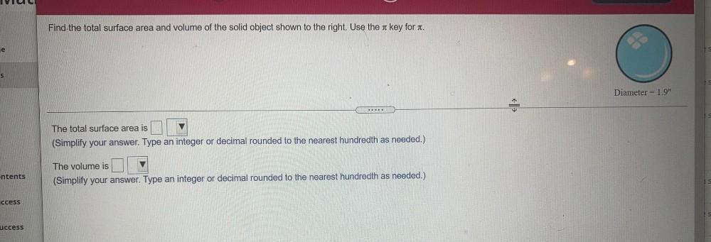 IVIU Find The Total Surface Area And Volume Of The Soli Math