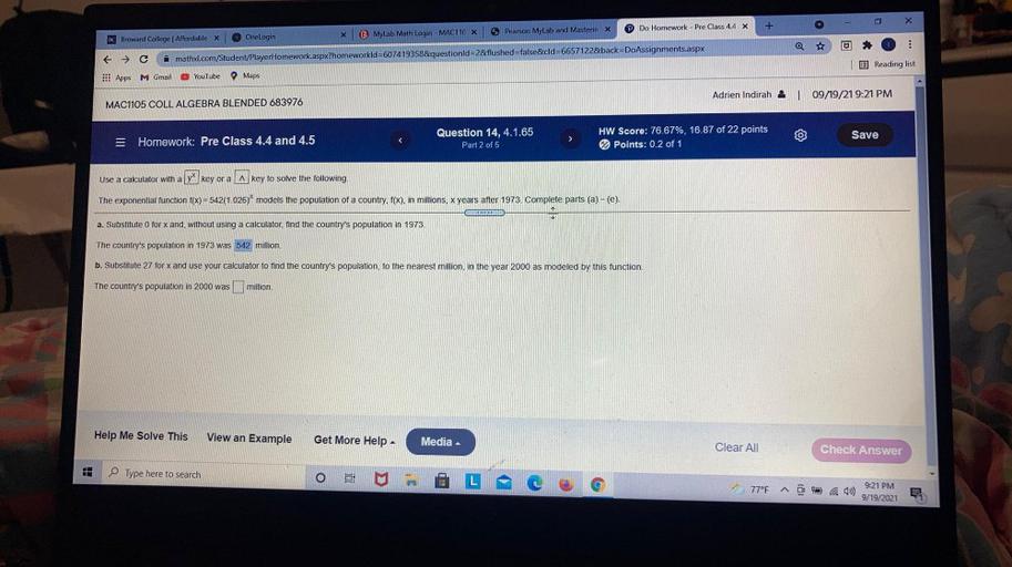 . X 3 Pearson MyLab and Masterin x ? Do Homework Pre Math