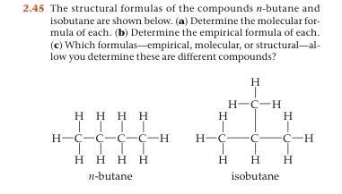 2.45 The structural formulas of the compo... Physical Chemistry