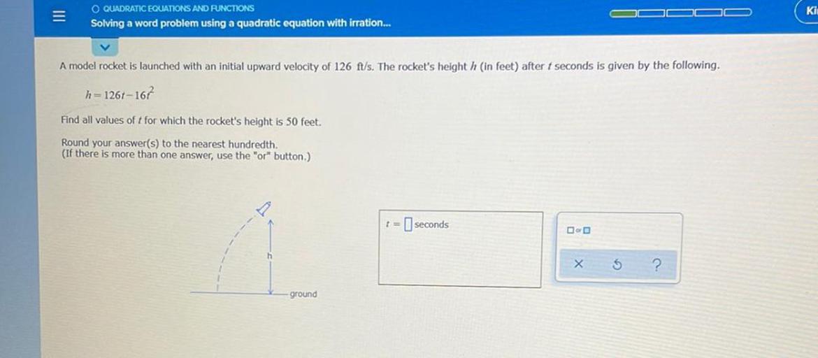 Kit = O QUADRATIC EQUATIONS AND FUNCTIONS Solving a wor... Math