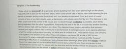 Chapter 2: The Awakening
Today, what is a tenement?...it is generally a brick building from four to six stories high on the street.
frequently with a store on the first floor which, when used for the sale of liquor, has a side opening for the
benefit of in