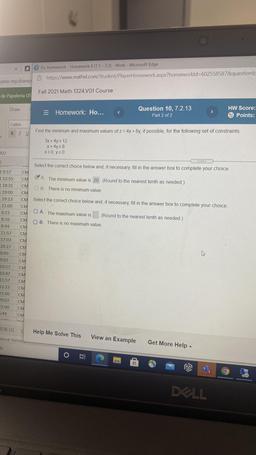 X
Do Homework - Homework 8 (7.1 - 7.2) - Work - Microsoft Edge
https://www.mathxl.com/Student/Player Homework.aspx?homeworkld=602558587&questionla
samx-my.sharep
Fall 2021 Math 1324.V01 Course
de Papeleria US
Draw
= Homework: Ho...
Question 10, 7.2.13
Part