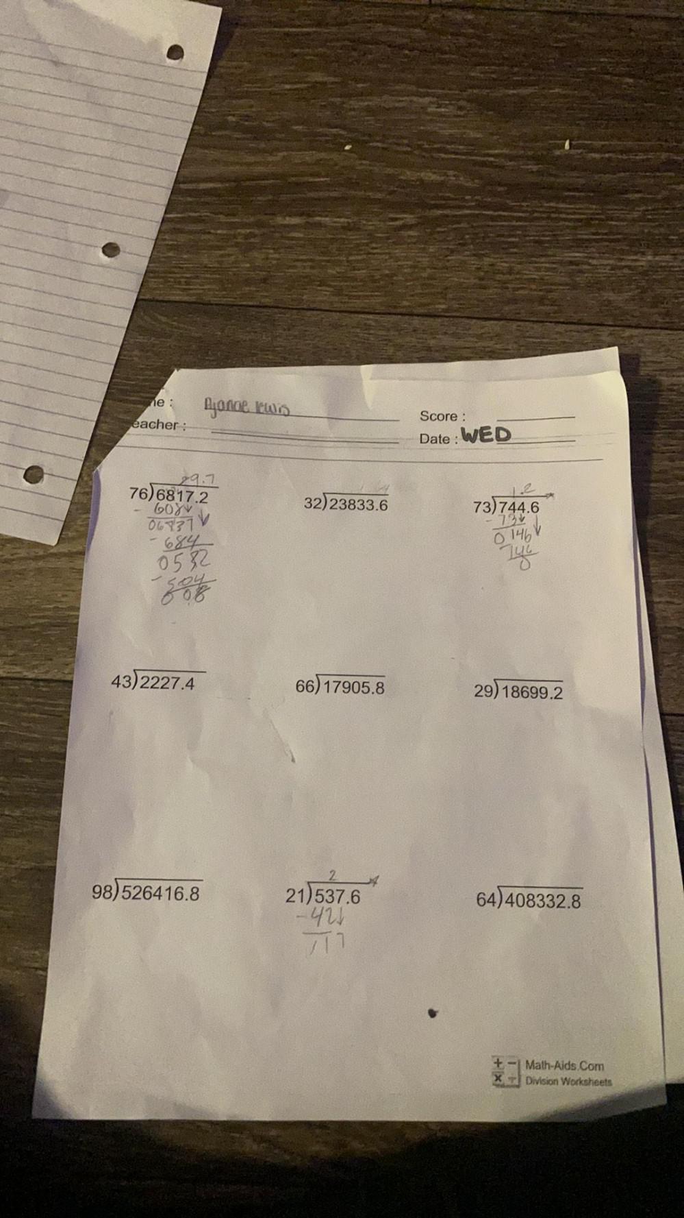 ne bjonde wis score eacher date wed 29 7 76 68 math