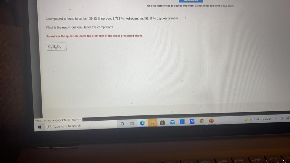 RUTO UNICUS Use The References To Access I Organic Chemistry