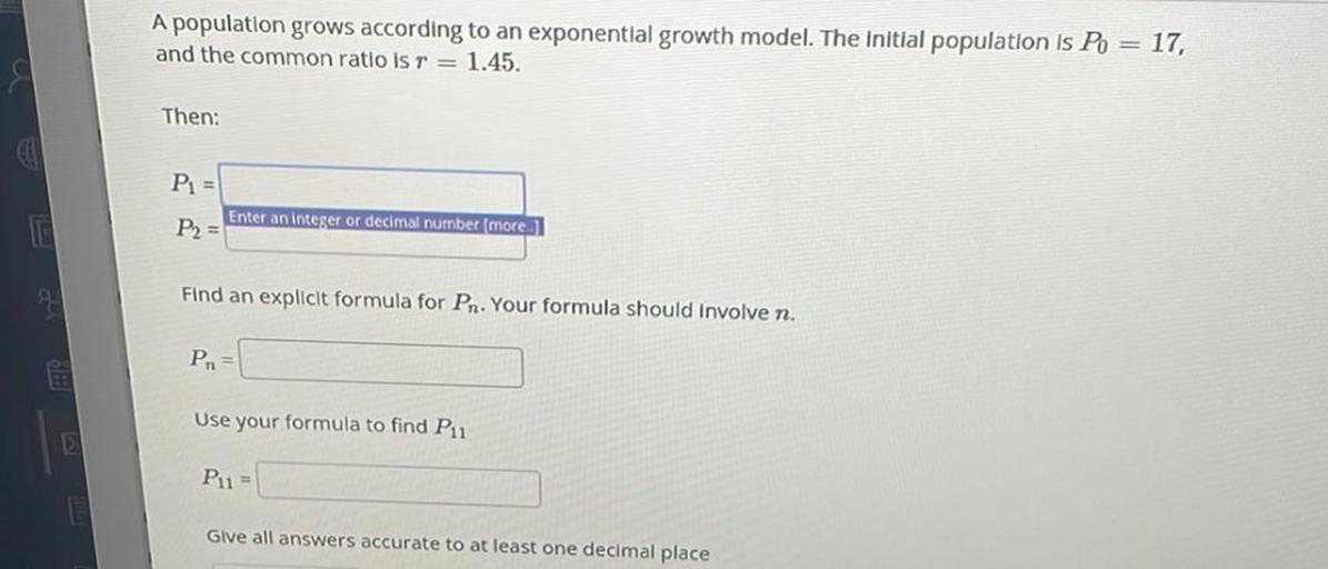 A Population Grows According To An Exponential Growth M Math A Population Grows According To An Exponential Growth M Math