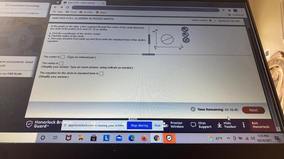 Take a Test Adren Indirah Honorlock Proctoring → !!! Math