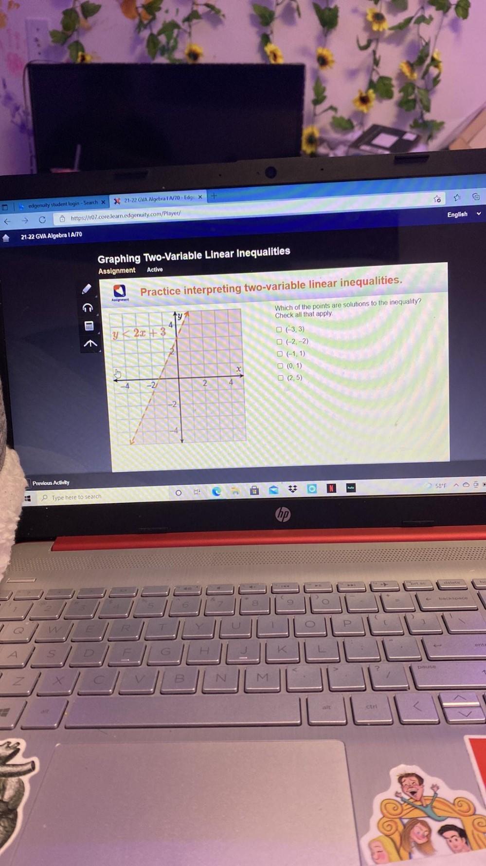 21 22 GVA Algebra 1 N70 Edgix Edgenuity Student Login Math