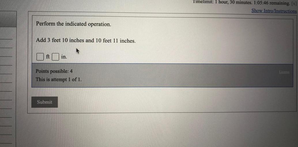 Timelimit 1 hour, 30 minutes. 10546 remaining. [x] S... Math