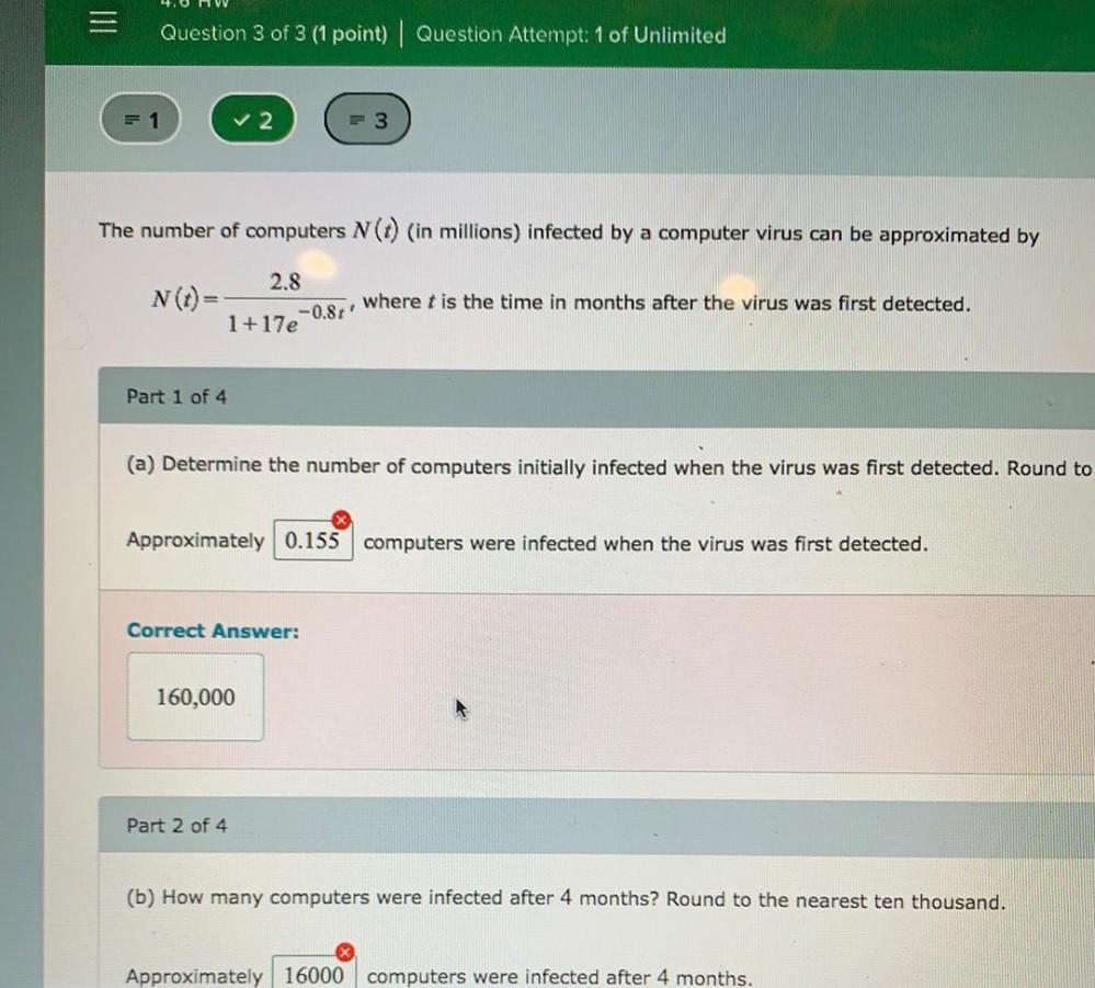 Question 3 Of 3 1 Point Question Attempt 1 Of Unli Math