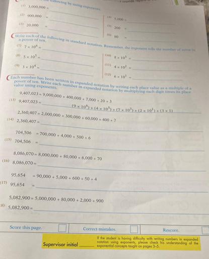 Ollowing by using exponents nrovide reports 3 000 000 math
