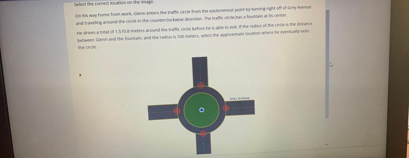 Select the correct location on the image. On his way ho... Math