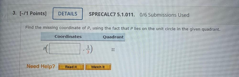 3 1 Points DETAILS SPRECALC7 5 1 011 0 6 Submissi Math