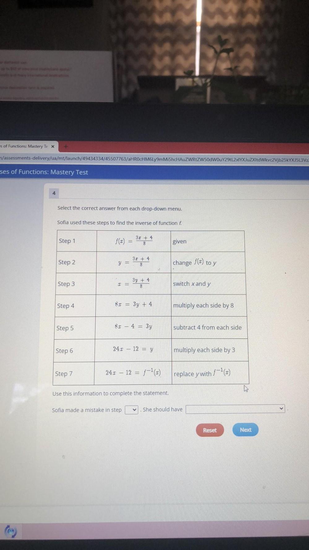Es Of Functions Mastery Tex assessments delivery ua Math