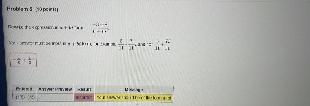 Problem 5 10 Points Rewrite The Expression In A Bi Math