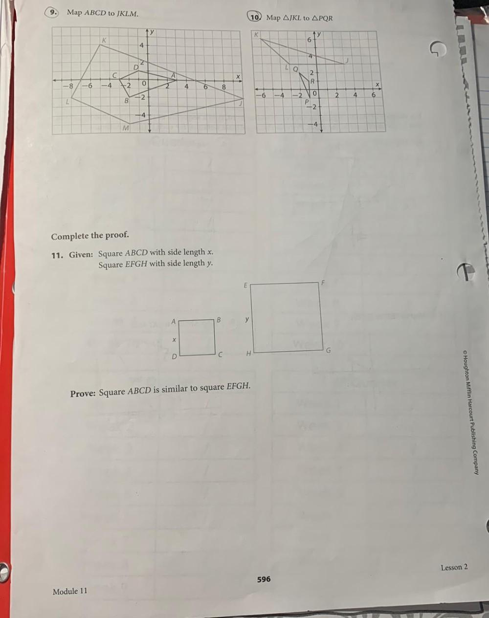 9 Map ABCD To JKLM 10 Map AJKL To APQR Ty Ty 6 K 4 4 Math