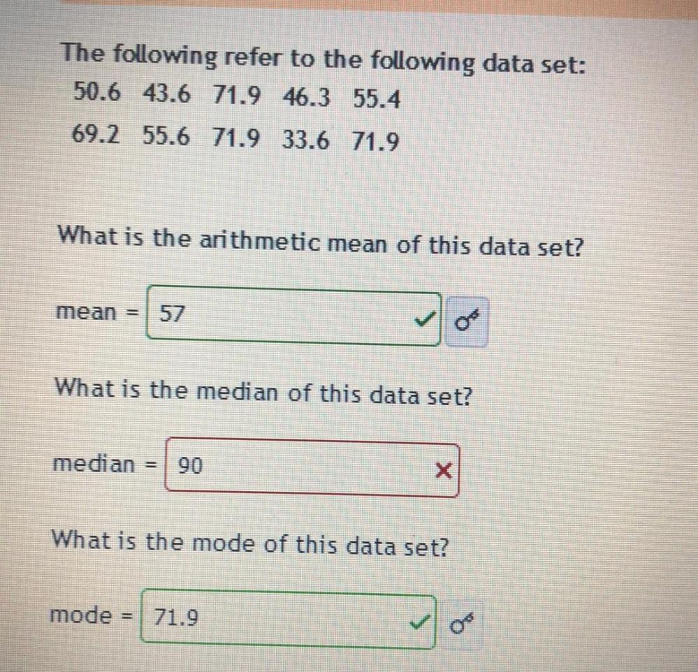 The Following Refer To The Following Data Set 50 6 43 Math