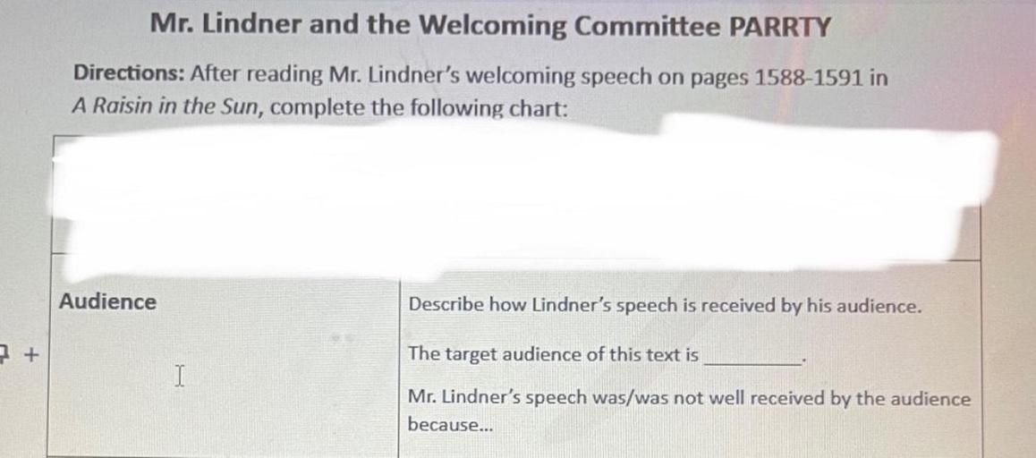Mr. Lindner and the Committee PARRTY Directio... Math