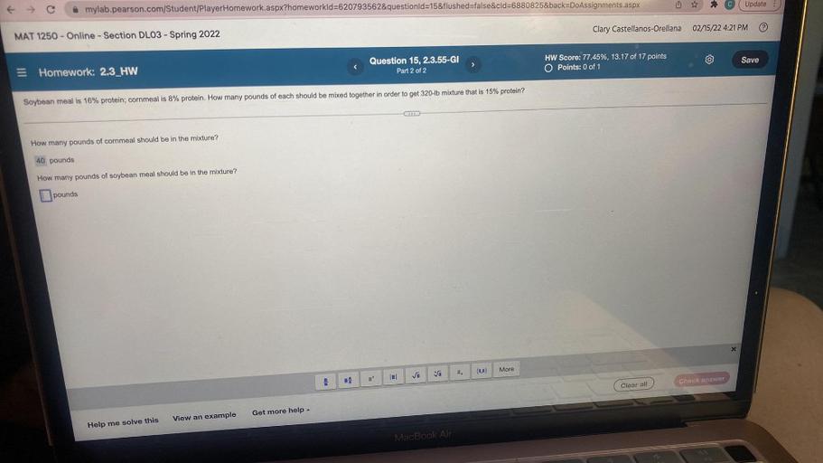 Update Homework.aspx?h... Math