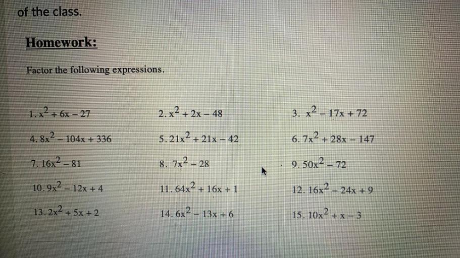 of-the-class-homework-factor-the-following-expression-math