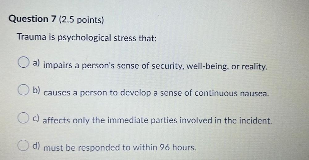 Question 7 2 5 Points Trauma Is Psy Anatomy And Physiology question-7-2-5-points-trauma-is-psy-anatomy-and-physiology