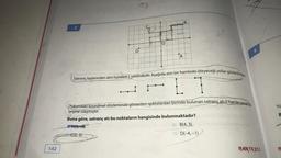 (10,
B
2
O
D
4
A
Satranç taşlarından atın hareketi L şeklindedir. Aşağıda atın bir hamlede izleyeceği yollar gösterilmiştir.
Yu
B
Yukarıdaki koordinat düzleminde gösterilen noktalardan birinde bulunan satranç atı2 hamle sonunda
orijine ulaşmıştır.
Buna göre, satranç atı bu noktaların hangisinde bulunmaktadır?
A(3,9)
B) B(4,3)
+ C(2, 3)
D) D(-4,-1)
142
NARTESTO
N
