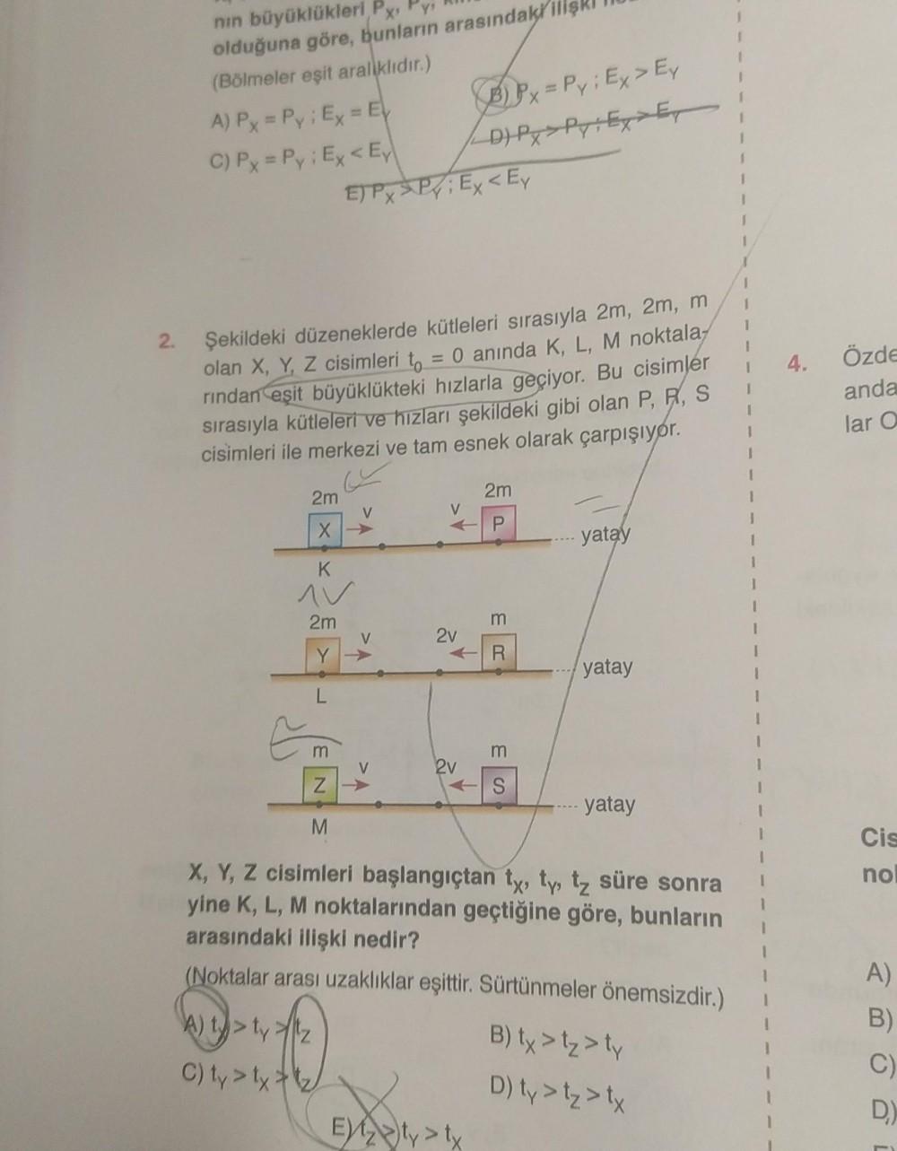 1 Nin B y kl kleri Px Py Oldu una G re Bunlar n Ara Fizik