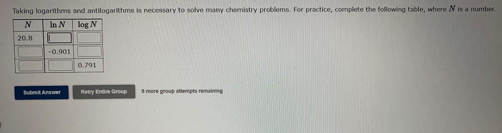 Taking Logarithms And Antilogarithms Is Necessary To So Math