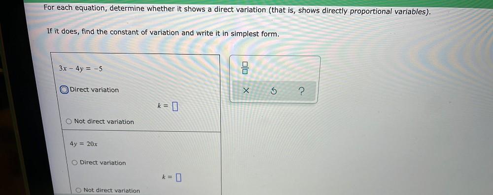 for-each-equation-determine-whether-it-shows-a-direct-math