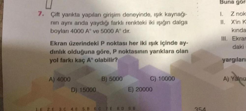 Buna Gor 7 ift Yar kta Yap lan Giri im Deneyinde I Fizik