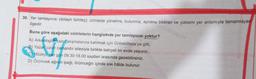 30. Yer tamlayıcısı (dolaylı tümleç); cümlede yönelme, bulunma, ayrılma bildiren ve yüklemi yer anlamıyla tamamlayan
ögedir.
EU
Buna göre aşağıdaki cümlelerin hangisinde yer tamlayıcısı yoktur?
A) Arkeologlar kazı çalışmalarına katılmak için Göbeklitepe'ye gitti.
B) Yazar, uzun zamandır ailesiyle birlikte bahçeli bir evde yaşıyor.
C) Müzeyi, her gün 09.30-18.00 saatleri arasında gezebilirsiniz.
D) Örümcek ağının ipeği, örümceğin içinde sivi hâlde bulunur.
