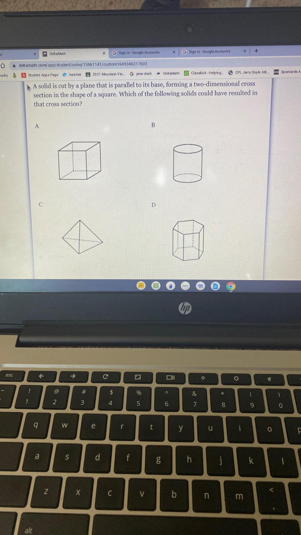 X X G Sign In Google Accounts Al X DeltaMath X G Si Math