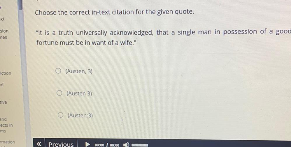 2 Choose The Correct In text Citation For The Given Biology