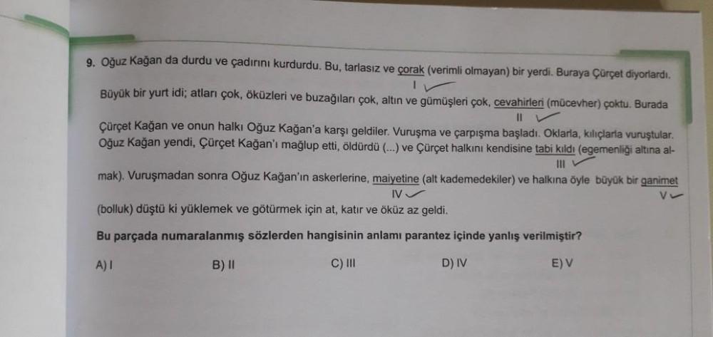 9 O uz Ka an Da Durdu Ve ad r n Kurdurdu Bu Lise T rk e