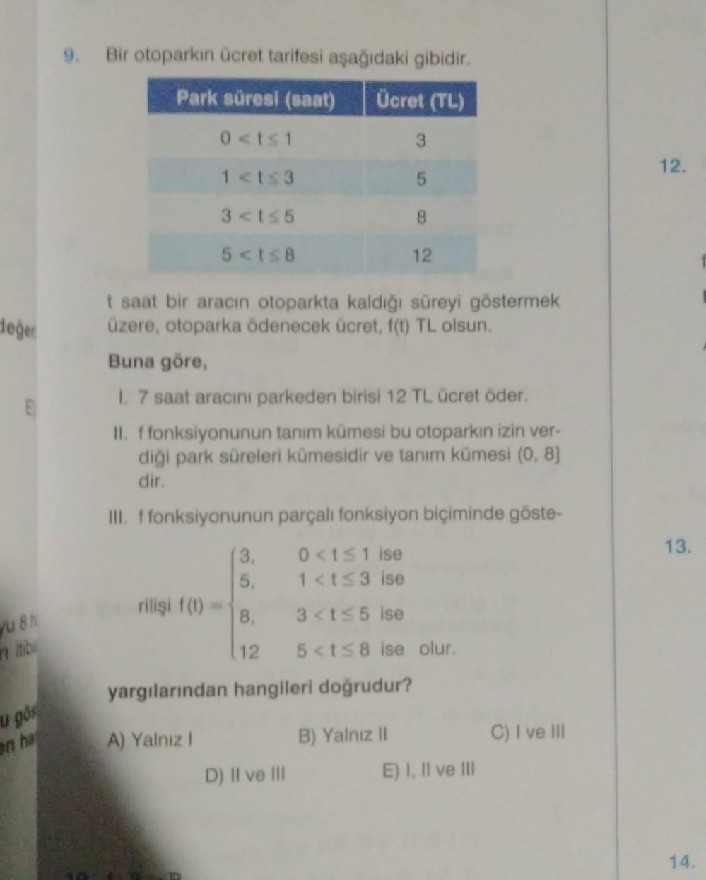 Denklem ve Eşitsizlik Problemleri Soruları ve Cevapları, Soru Çözümü, Soru  Bankası - Kunduz
