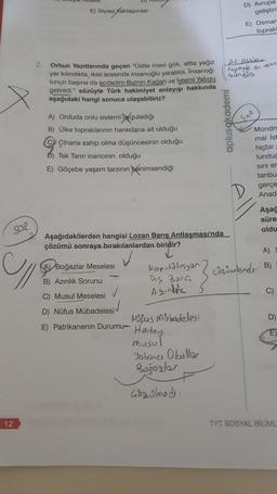 E) Siyasi Yaklaşımlar
D) Avrupa
geliştirr
E) Osmar
toprak!
2
2 HALO
kuzeyde en nun
Gunduz
Orhun Yazıtlarında geçen "Ostte mavi gök, altta yağız
yer klindikta, ikisi arasında insanoğlu yaratildi
. Insanog
lunun başına da ecdadım Bumin Kagan ve Istemi Yabgu